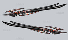 Load image into Gallery viewer, Tribal Car Sticker, 3D Tribal Racing Stripes Car Vinyl Decal, Tribal Truck Vinyl Side Graphics, Tribal Truck Side Full Color Vinyl Sticker