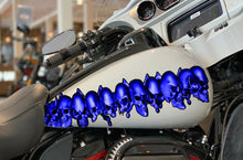 Load image into Gallery viewer, Skull Sticker Full Color Bike Chopper Graphics, Skulls Street Racing Graphics, Skulls Crotch Rocket Decal, Skull Motorcycle Vinyl Decal