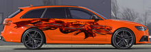 Load image into Gallery viewer, 3D Tribal Dragon Car Design, Tribal Dragon Car Graphics, Dragon Car Wrap, Lizard Auto Vinyl Decal, Dragon Car Side Wrap Vinyl Sticker