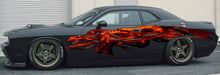 Load image into Gallery viewer, Dragons Car Decal, Tribal Dragon Car Sticker, Dragon Car Graphics, 3D Dragon Car Wrap, Lizard Car Design, Full Color Dragons Car Sticker
