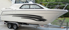 Load image into Gallery viewer, Tribal Boat Full Color Vinyl Sticker, Tribal Racing Stripes Boat Wrap, Tribal Speed Boat Vinyl Graphics, Tribal Watercraft Vinyl Decal