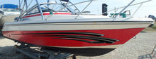 Load image into Gallery viewer, Tribal Boat Full Color Vinyl Sticker, Tribal Racing Stripes Boat Wrap, Tribal Speed Boat Vinyl Graphics, Tribal Watercraft Vinyl Decal