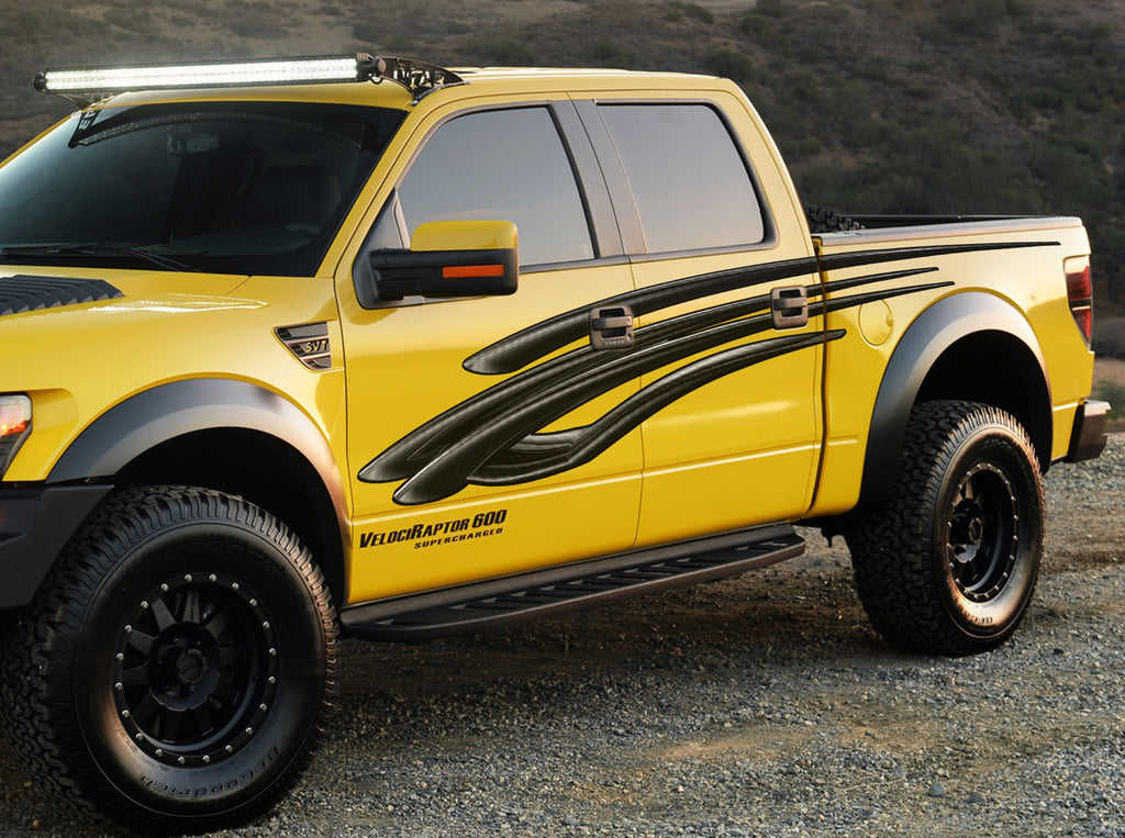 Tribal Truck Full Color Vinyl, Tribal Car Vinyl Side Sticker, 3D Truck Vinyl Wrap, Tribal Truck Vinyl Decal, Tribal Street Racing Graphics