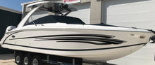 Load image into Gallery viewer, Tribal Boat Design, 3D Yacht Vinyl Graphic, Tribal Boat Wrap, Tribal Racing Stripes Boat Vinyl Decal, Tribal Speed Boat Vinyl Sticker