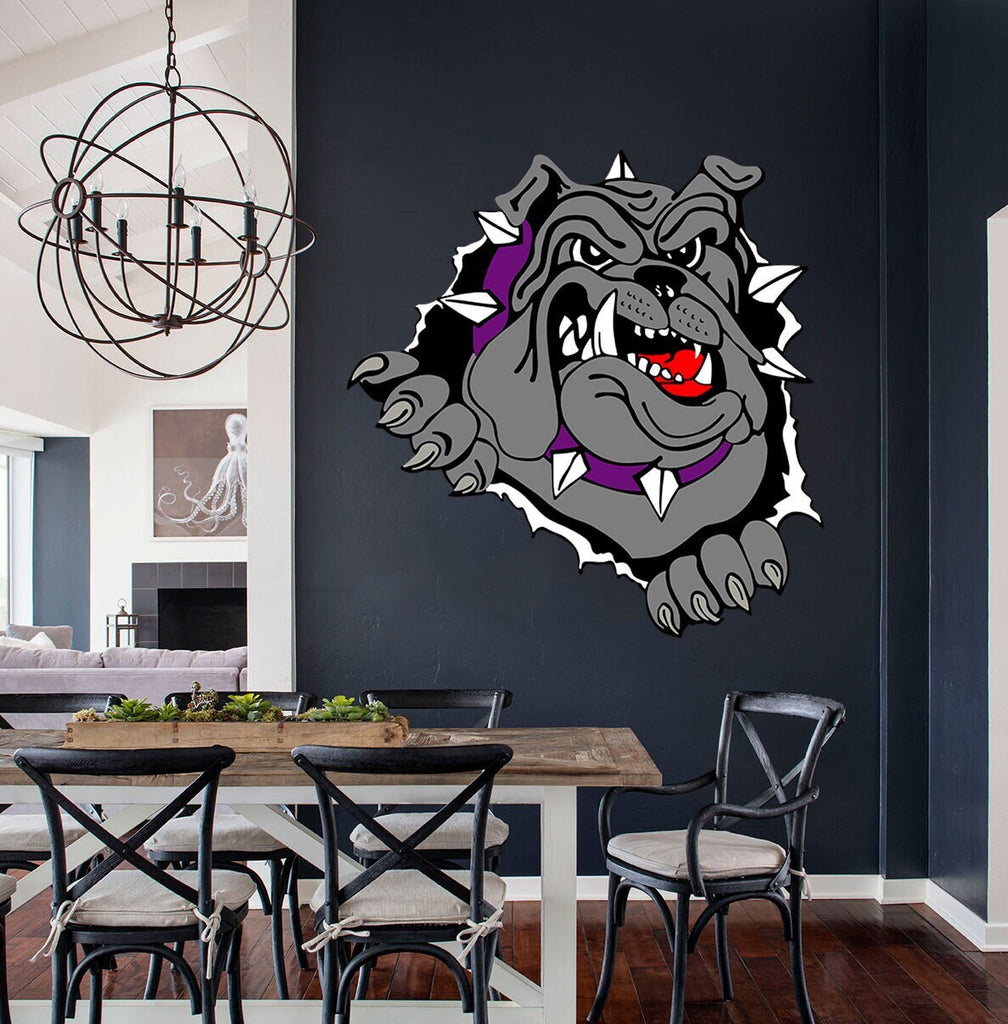 Bulldog Sticker, Bulldog Decal, Bulldog Wall Decor