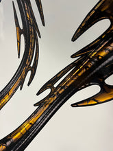 Load image into Gallery viewer, 3D Tribal Car Sticker Wrap Ripped Metal, Full Color Car Vinyl Design, Wraps for Cars, Super Car Vinyl, Full color Car Decal Wrap
