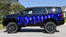 Load image into Gallery viewer, Skulls Truck Side Full Color Vinyl Sticker, Skulls Truck Vinyl Side Graphics, Skulls Truck Graphics, Skulls Truck Wrap, Skulls Car Decal