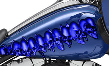 Load image into Gallery viewer, Pirate Skull Bike Decal, Skulls Chopper Bike Graphics, 3D Skulls Crotch Rocket Bike Wrap, Tribal Skulls Motorcycle Sticker, Skull Bike Wrap