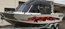 Load image into Gallery viewer, Dragon Boat Vinyl Side Design, Tribal Dragon Boat Graphics, 3D Dragons Boat Wrap, Lizard Jet ski Decals, 3D Tribal Dragon Boat Sticker