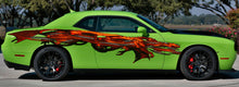 Load image into Gallery viewer, Dragons Car Decal, Tribal Dragon Car Sticker, Dragon Car Graphics, 3D Dragon Car Wrap, Lizard Car Design, Full Color Dragons Car Sticker