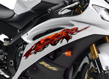 Load image into Gallery viewer, 3D Dragon Motorcycle Wrap Vinyl, Lizard Bike Sticker, Dragons Full Sport Bike Vinyl, Dragon Dirt Bike Decal, Lizard Chopper Graphics Decals