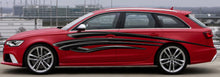 Load image into Gallery viewer, 3D Tribal Car Wrap, Tribal Car Wrap, Tribal Car Graphics, 3D Tribal Racing Stripes Vinyl Sticker, Tribal Car Decal, Tribal Car Sticker Decal