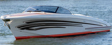 Load image into Gallery viewer, Tribal Boat Design, 3D Yacht Vinyl Graphic, Tribal Boat Wrap, Tribal Racing Stripes Boat Vinyl Decal, Tribal Speed Boat Vinyl Sticker