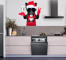 Load image into Gallery viewer, Merry Christmas French Bulldog Wall Stickers, Christmas French Bulldog Wall Window Decor Decals, Family Holiday Christmas, New Year Stickers