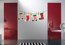 Load image into Gallery viewer, Christmas Socks Wall Decal, Merry Christmas Wall Sticker, Happy New Yea Wall Décor, A gift for Christmas, Christmas Vinyl Sticker