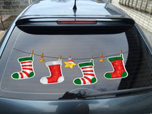 Load image into Gallery viewer, Christmas Socks Wall Decal, Merry Christmas Wall Sticker, Happy New Yea Wall Décor, A gift for Christmas, Christmas Vinyl Sticker