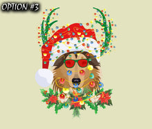 Load image into Gallery viewer, Holiday car decor Christmas car decal bumper, Funny dog car decal, Christmas Doggie stickers, Christmas car sticker, Dog bumper sticker