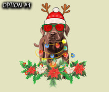 Load image into Gallery viewer, Pet christmas decor, Christmas car decal bumper, Funny dog car decal, Holiday car decor, Christmas car sticker, Dog bumper sticker