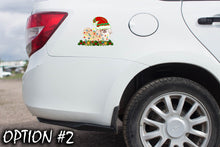 Load image into Gallery viewer, Christmas car decal bumper, Funny dog car decal, Dog bumper sticker, Pet christmas decor, Holiday car decor, Christmas car sticker