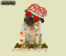 Load image into Gallery viewer, Holiday car decor, Christmas car sticker, Dog bumper sticker, Christmas car decal bumper, Funny dog car decal, Dog window sticker