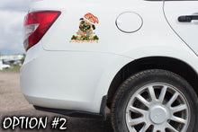 Load image into Gallery viewer, Holiday car decor, Christmas car sticker, Dog bumper sticker, Christmas car decal bumper, Funny dog car decal, Dog window sticker
