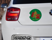 Load image into Gallery viewer, Holiday car decor, Christmas car decal bumper, Funny dog car decal, Merry Christmas Stickers, Dog bumper sticker, Dog window sticker