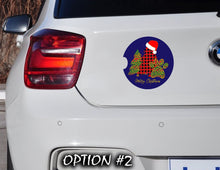 Load image into Gallery viewer, Holiday car decor, Christmas car decal bumper, Funny dog car decal, Merry Christmas Stickers, Dog bumper sticker, Dog window sticker