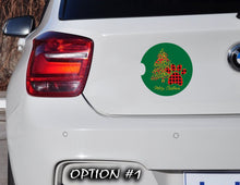 Load image into Gallery viewer, Holiday car decor, Christmas car decal bumper, Funny dog car decal, Merry Christmas Stickers, Dog bumper sticker, Dog window sticker