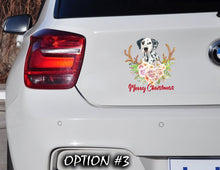 Load image into Gallery viewer, Funny dog car decal, Holiday car decor, Christmas car decal bumper, Merry Christmas Stickers, Dog bumper sticker, Dog window sticker
