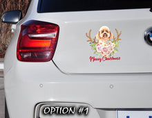 Load image into Gallery viewer, Christmas Car Bumper Sticker Decal, Funny dog car decal, Holiday car decor, Merry Christmas Stickers, Dog bumper sticker, Dog window sticker
