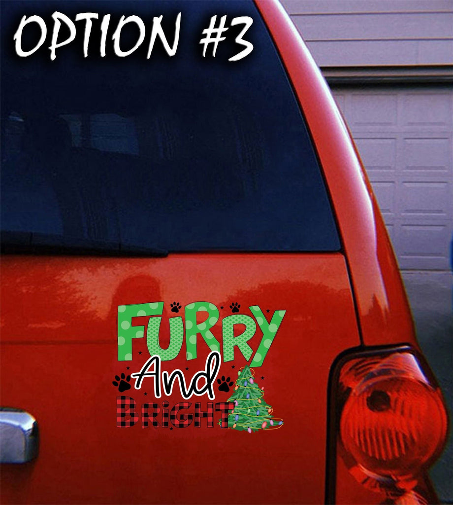 Funny dog car decal, Holiday car decor, Christmas car decal bumper, Merry Christmas Stickers, Dog bumper sticker, Dog window sticker