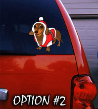 Load image into Gallery viewer, Merry Christmas Stickers, Dog bumper sticker, Dog window sticker, Funny dog car decal, Holiday car decor, Christmas car decal bumper