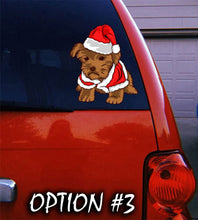 Load image into Gallery viewer, Merry Christmas Stickers, Dog bumper sticker, Dog window sticker, Funny dog car decal, Holiday car decor, Christmas car decal bumper