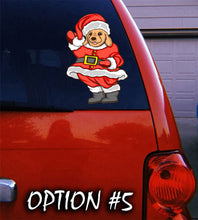 Load image into Gallery viewer, Dog window sticker, Merry Christmas Stickers, Dog bumper sticker, Funny dog car decal, Holiday car decor, Christmas car decal bumper