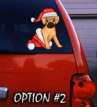 Load image into Gallery viewer, Christmas Vinyl Decal, Merry Christmas Decal, Christmas, Merry Christmas, Dog window sticker, Merry Christmas Stickers, Dog bumper sticker