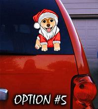 Load image into Gallery viewer, Christmas Vinyl Decal, Merry Christmas Decal, Christmas, Merry Christmas, Dog window sticker, Merry Christmas Stickers, Dog bumper sticker