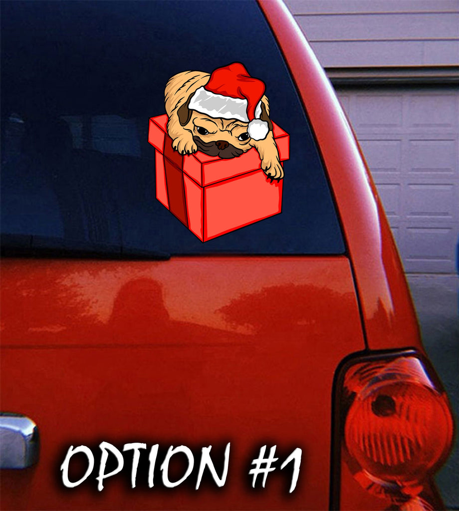 Dog window sticker, Merry Christmas Stickers, Dog bumper sticker, Christmas Vinyl Decal, Merry Christmas Decal, Christmas, Merry Christmas