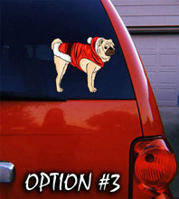 Load image into Gallery viewer, Dog window sticker, Merry Christmas Stickers, Dog bumper sticker, Christmas Vinyl Decal, Merry Christmas Decal, Christmas, Merry Christmas