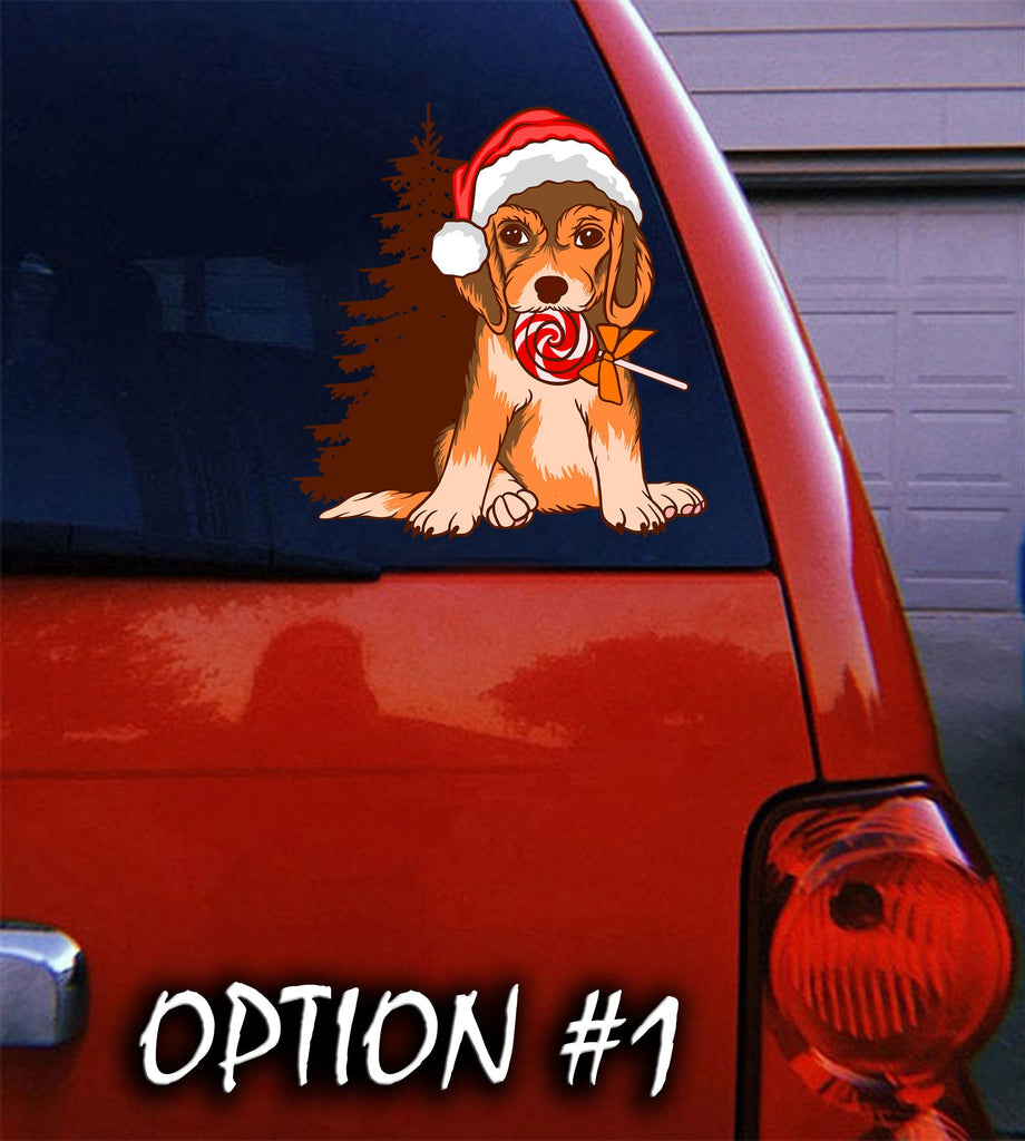 Dog bumper sticker, Christmas Vinyl Decal, Dog window sticker, Merry Christmas Stickers, Merry Christmas Decal, Christmas, Merry Christmas