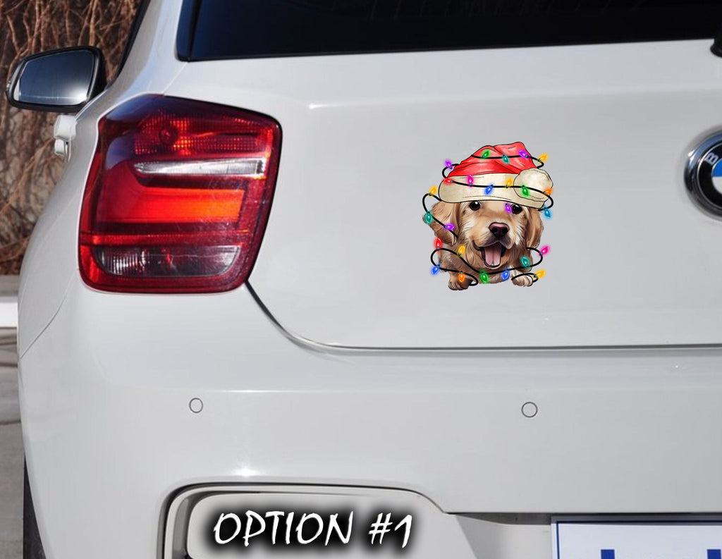 Merry Christmas Stickers, Merry Christmas Decal, Dog bumper sticker, Christmas Vinyl Decal, Dog window sticker, Christmas, Merry Christmas