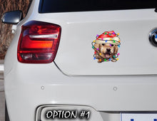 Load image into Gallery viewer, Merry Christmas Stickers, Merry Christmas Decal, Dog bumper sticker, Christmas Vinyl Decal, Dog window sticker, Christmas, Merry Christmas