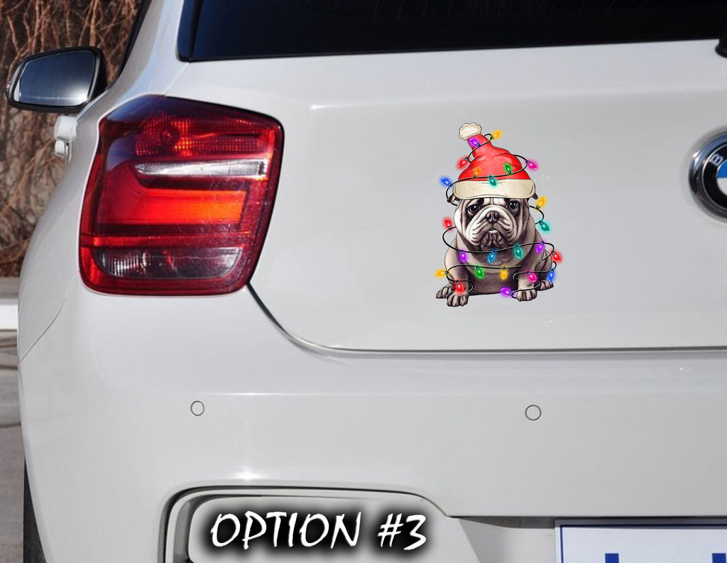 Merry Christmas Stickers, Merry Christmas Decal, Dog bumper sticker, Christmas Vinyl Decal, Dog window sticker, Christmas, Merry Christmas