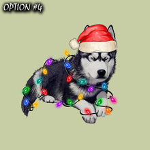 Load image into Gallery viewer, Holiday Decal, Merry And Bright Sticker, Christmas Sticker, Christmas Label, Dog bumper sticker, Christmas Vinyl Decal, Dog window sticker