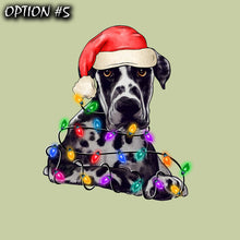 Load image into Gallery viewer, Holiday Decal, Merry And Bright Sticker, Christmas Sticker, Christmas Label, Dog bumper sticker, Christmas Vinyl Decal, Dog window sticker