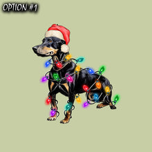 Load image into Gallery viewer, Christmas Label, Dog bumper sticker, Christmas Vinyl Decal, Dog window sticker, Holiday Decal, Merry And Bright Sticker, Christmas Sticker