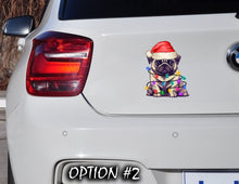 Load image into Gallery viewer, Dog window sticker, Holiday Decal, Christmas Label, Dog bumper sticker, Christmas Vinyl Decal, Merry And Bright Sticker, Christmas Sticker