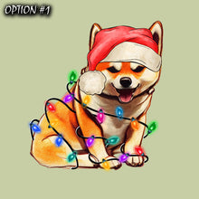 Load image into Gallery viewer, Dog window sticker, Holiday Decal, Christmas Label, Dog bumper sticker, Christmas Vinyl Decal, Merry And Bright Sticker, Christmas Sticker