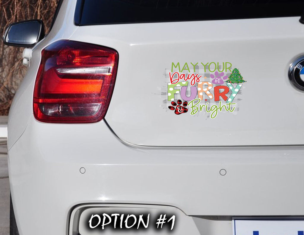 Merry Christmas Stickers, Funny dog car decal, Holiday car decor, Christmas car decal bumper, Dog bumper sticker, Dog window sticker