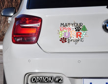 Load image into Gallery viewer, Merry Christmas Stickers, Funny dog car decal, Holiday car decor, Christmas car decal bumper, Dog bumper sticker, Dog window sticker
