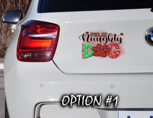 Load image into Gallery viewer, Dog window sticker, Merry Christmas Stickers, Christmas car decal bumper, Dog bumper sticker, Funny dog car decal, Holiday car decor